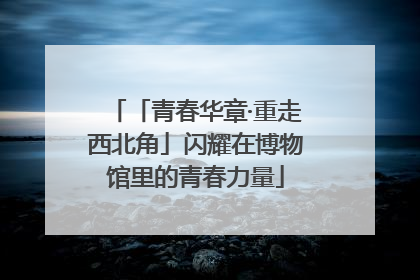 「青春华章·重走西北角」闪耀在博物馆里的青春力量