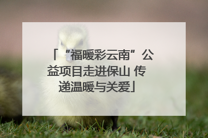 “福暖彩云南”公益项目走进保山 传递温暖与关爱