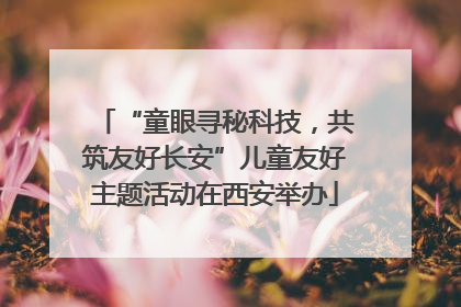 “童眼寻秘科技，共筑友好长安”儿童友好主题活动在西安举办