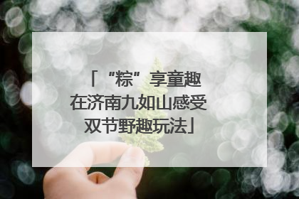 “粽”享童趣 在济南九如山感受双节野趣玩法