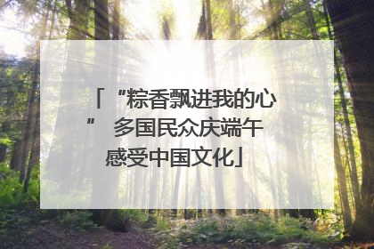 “粽香飘进我的心” 多国民众庆端午感受中国文化