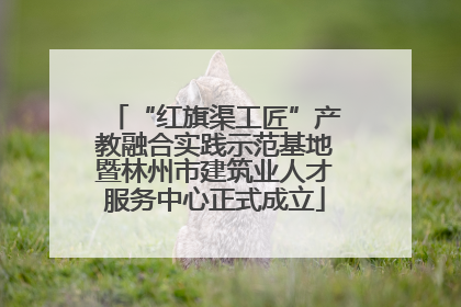 “红旗渠工匠”产教融合实践示范基地暨林州市建筑业人才服务中心正式成立