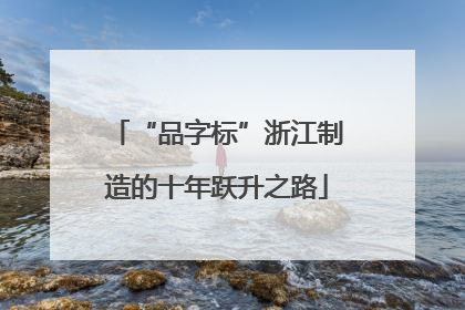 “品字标”浙江制造的十年跃升之路