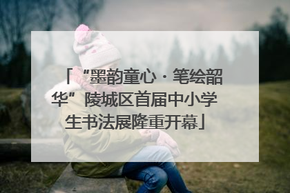 “墨韵童心・笔绘韶华”陵城区首届中小学生书法展隆重开幕