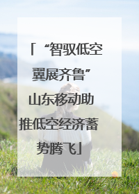 “智驭低空 翼展齐鲁” 山东移动助推低空经济蓄势腾飞