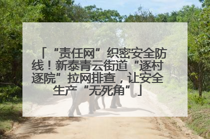“责任网”织密安全防线！新泰青云街道“逐村逐院”拉网排查，让安全生产“无死角”