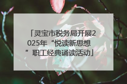 灵宝市税务局开展2025年“悦读新思想”职工经典诵读活动