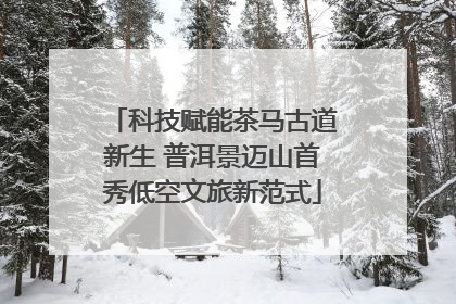 科技赋能茶马古道新生 普洱景迈山首秀低空文旅新范式