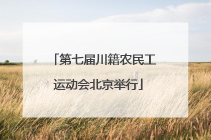 第七届川籍农民工运动会北京举行
