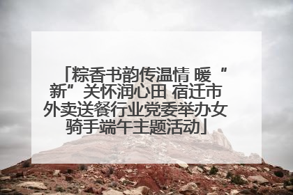 粽香书韵传温情 暖“新”关怀润心田 宿迁市外卖送餐行业党委举办女骑手端午主题活动