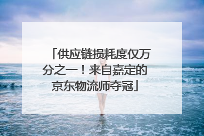 供应链损耗度仅万分之一！来自嘉定的京东物流师夺冠