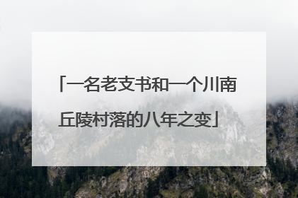 一名老支书和一个川南丘陵村落的八年之变