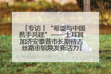 专访丨“希望与中国携手共建”——土耳其加济安泰普市长期待古丝路重镇焕发新活力