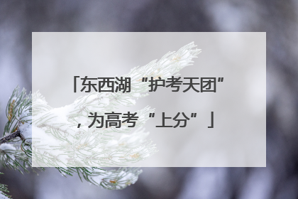 东西湖“护考天团”，为高考“上分”