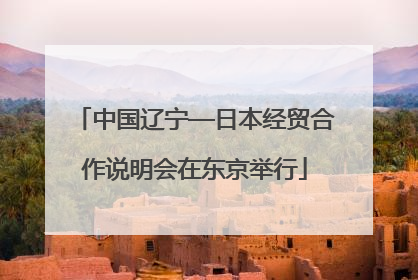 中国辽宁—日本经贸合作说明会在东京举行