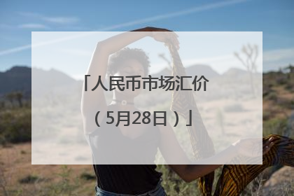 人民币市场汇价（5月28日）