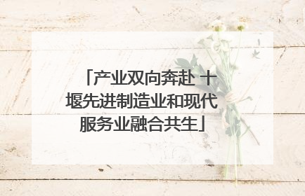 产业双向奔赴 十堰先进制造业和现代服务业融合共生