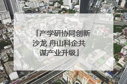 产学研协同创新沙龙 舟山科企共谋产业升级