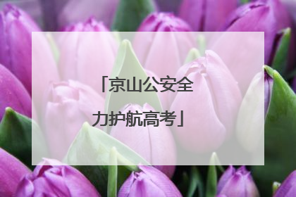 京山公安全力护航高考