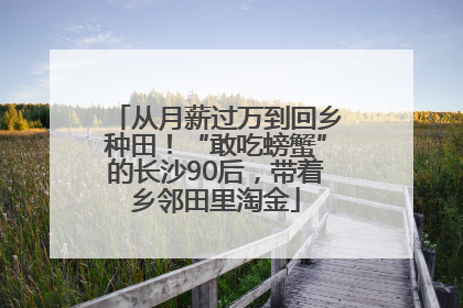 从月薪过万到回乡种田！“敢吃螃蟹”的长沙90后，带着乡邻田里淘金