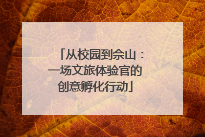 从校园到佘山：一场文旅体验官的创意孵化行动