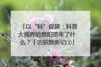 以“科”促旅：科普大视界给恩阳带来了什么？丨古镇焕新记①