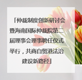 仲裁制度创新研讨会暨海南国际仲裁院第二届理事会理事聘任仪式举行，共商自贸港法治建设新路径
