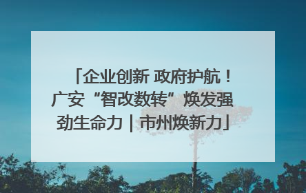 企业创新 政府护航！广安“智改数转”焕发强劲生命力｜市州焕新力