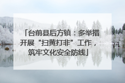 台前县后方镇：多举措开展“扫黄打非”工作，筑牢文化安全防线
