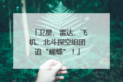 卫星、雷达、飞机、北斗探空组团追“蝴蝶”！