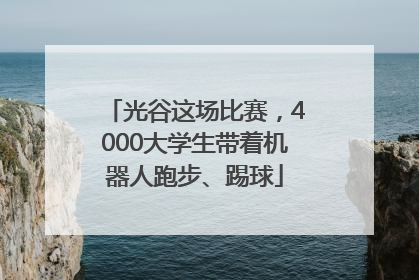 光谷这场比赛，4000大学生带着机器人跑步、踢球