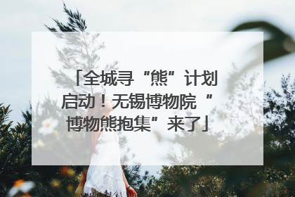 全城寻“熊”计划启动！无锡博物院“博物熊抱集”来了
