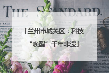 兰州市城关区：科技“唤醒”千年非遗