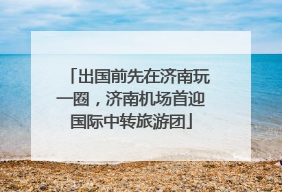 出国前先在济南玩一圈，济南机场首迎国际中转旅游团