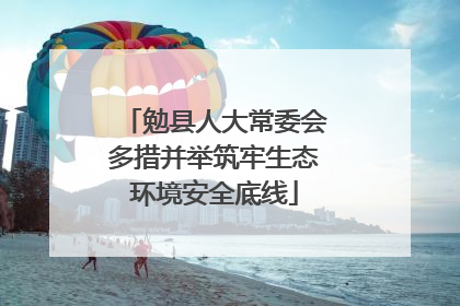 勉县人大常委会多措并举筑牢生态环境安全底线