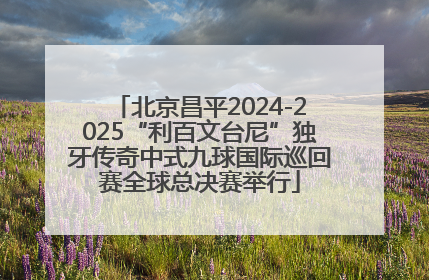 北京昌平2024-2025“利百文台尼”独牙传奇中式九球国际巡回赛全球总决赛举行