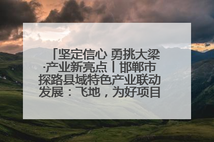 坚定信心 勇挑大梁·产业新亮点丨邯郸市探路县域特色产业联动发展：飞地，为好项目跨域安个家
