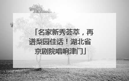 名家新秀荟萃，再谱梨园佳话！湖北省京剧院唱响津门