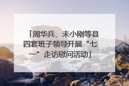 周华兵、未小刚等县四套班子领导开展“七一”走访慰问活动