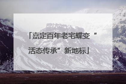 嘉定百年老宅蝶变“活态传承”新地标