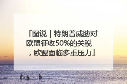 图说｜特朗普威胁对欧盟征收50%的关税，欧盟面临多重压力