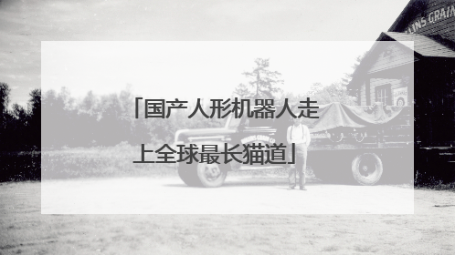 国产人形机器人走上全球最长猫道