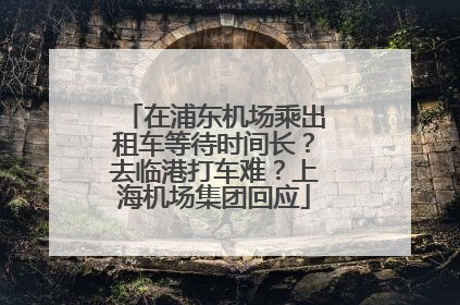 在浦东机场乘出租车等待时间长？去临港打车难？上海机场集团回应