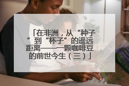 在非洲，从“种子”到“杯子”的遥远距离——一颗咖啡豆的前世今生（三）