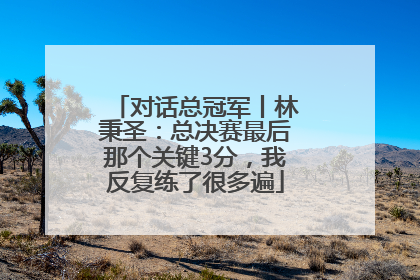 对话总冠军丨林秉圣：总决赛最后那个关键3分，我反复练了很多遍