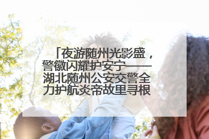 夜游随州光影盛，警徽闪耀护安宁——湖北随州公安交警全力护航炎帝故里寻根节夜游活动侧记