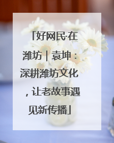 好网民·在潍坊｜袁坤：深耕潍坊文化，让老故事遇见新传播