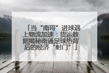 当“南哥”进球遇上物流加速：货运数据揭秘南通足球热背后的经济“射门”
