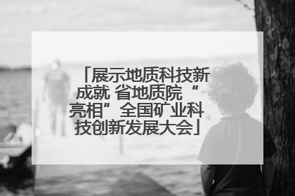 展示地质科技新成就 省地质院“亮相”全国矿业科技创新发展大会