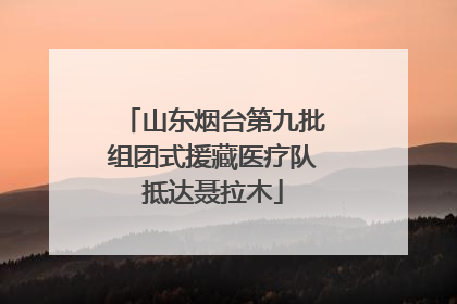 山东烟台第九批组团式援藏医疗队抵达聂拉木